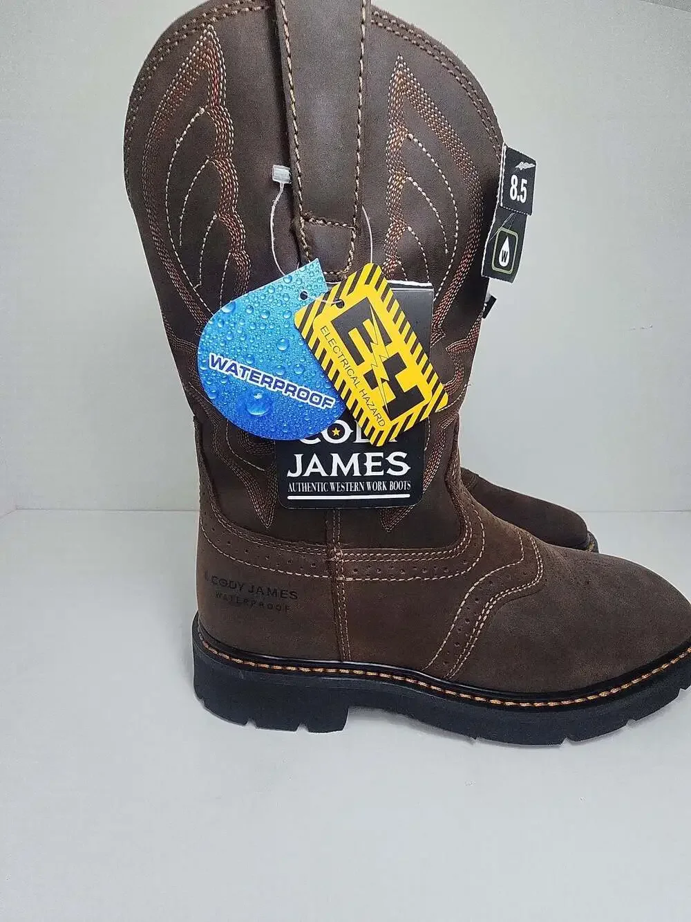 Cody James Waterproof Work Boots Men Size 8.5D